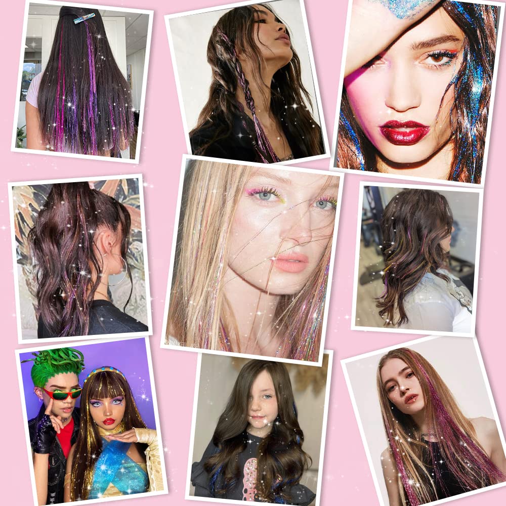 Hair Tinsel Pack of 12