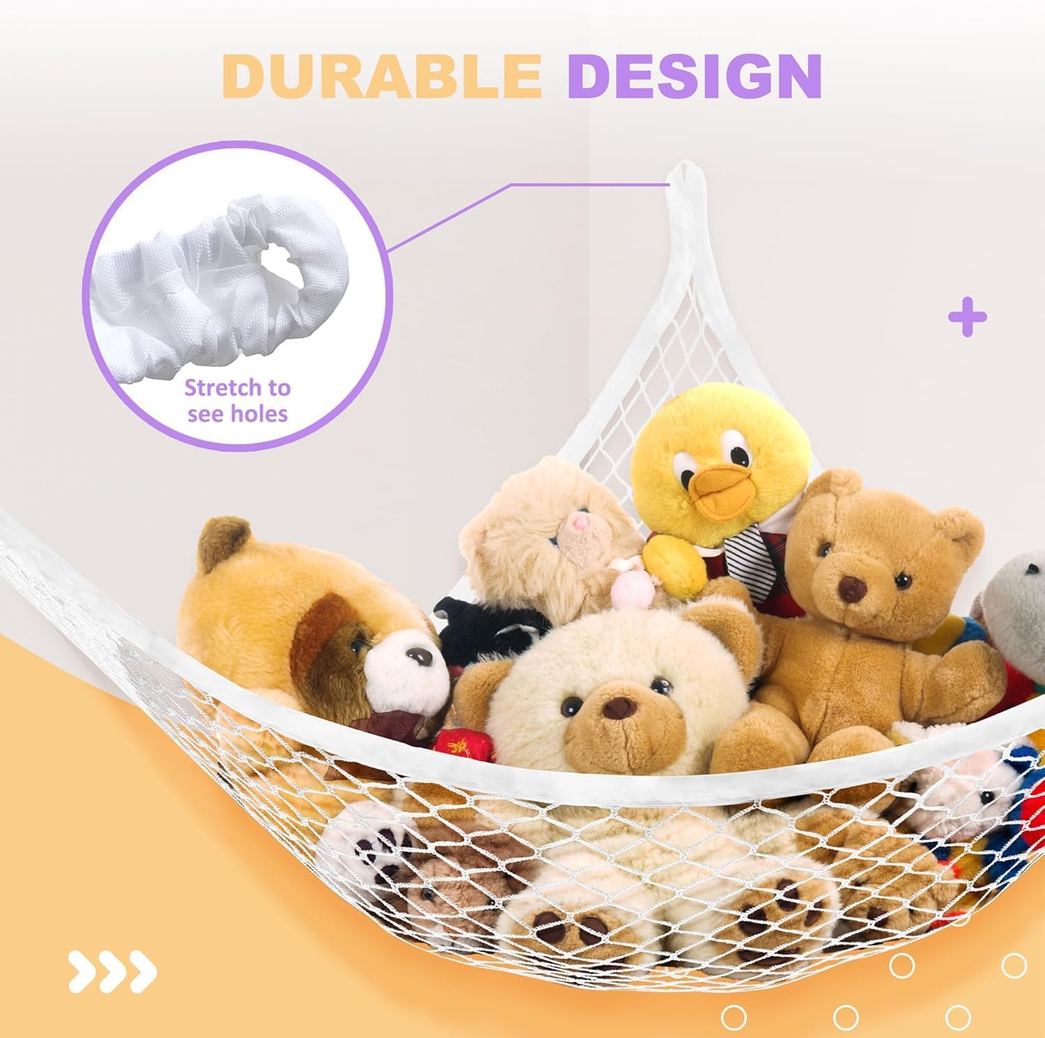 Lazebox Stuffed Animal Net Hammock