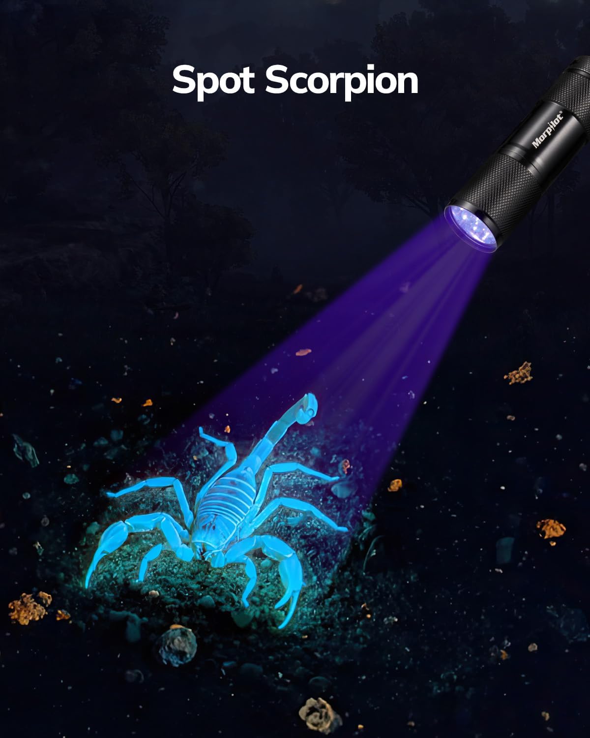 Morpilot Black Light Flashlight Mini