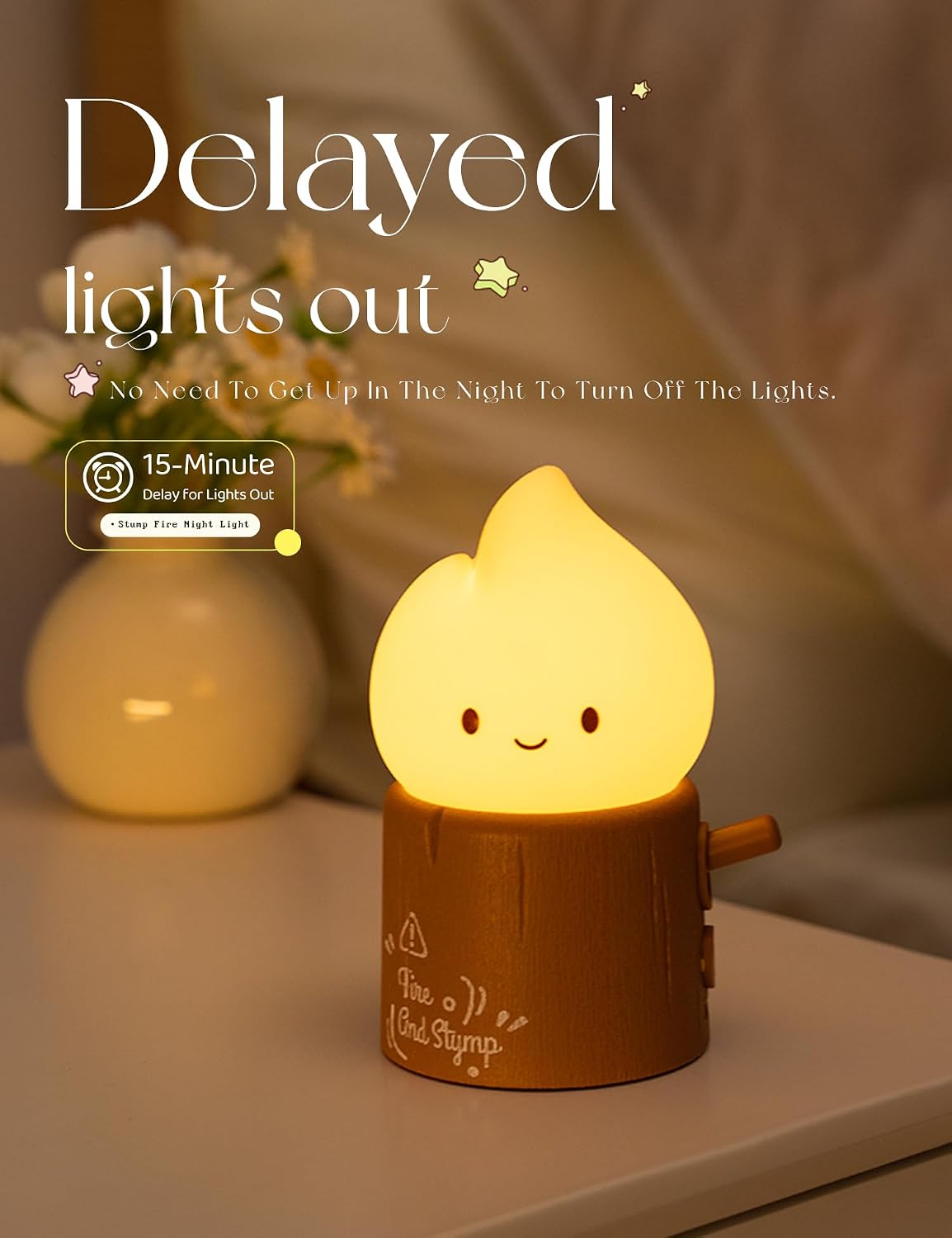 WANIDEA Flameless Candles Lamp, Cute