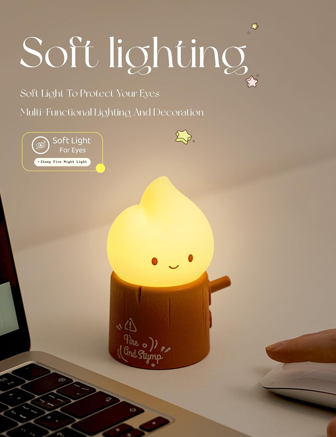WANIDEA Flameless Candles Lamp, Cute