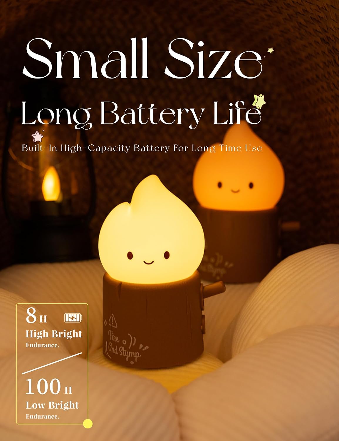 WANIDEA Flameless Candles Lamp, Cute