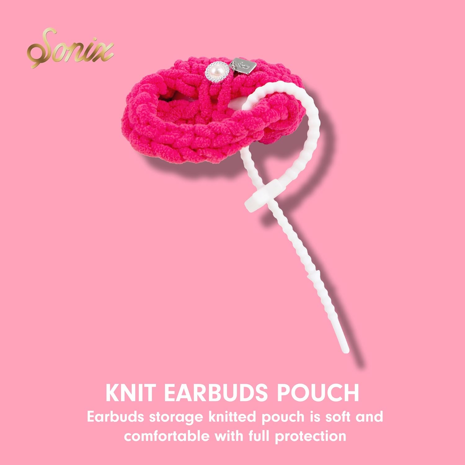 Sonix Knit Earbud Pouch