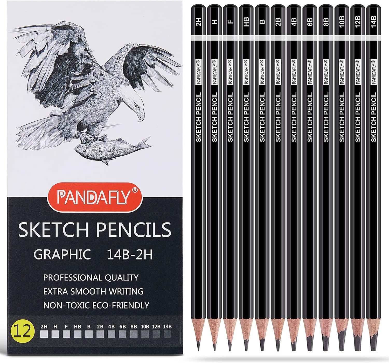 PANDAFLY 12 Pieces Professional Drawing