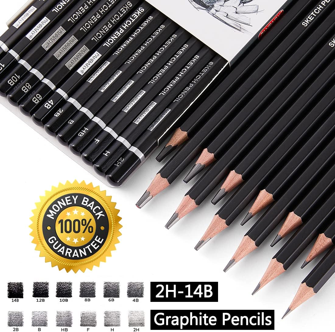 PANDAFLY 12 Pieces Professional Drawing