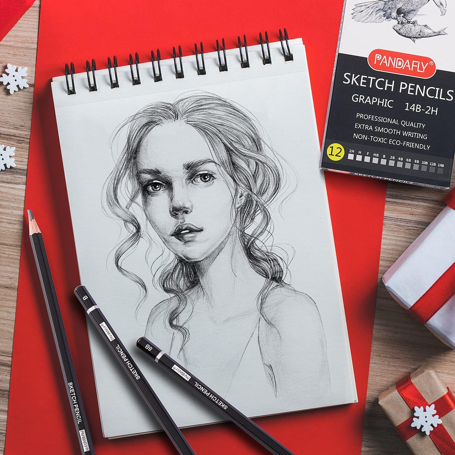 PANDAFLY 12 Pieces Professional Drawing