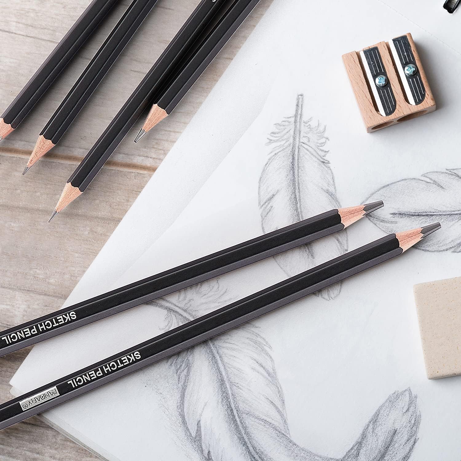 PANDAFLY 12 Pieces Professional Drawing