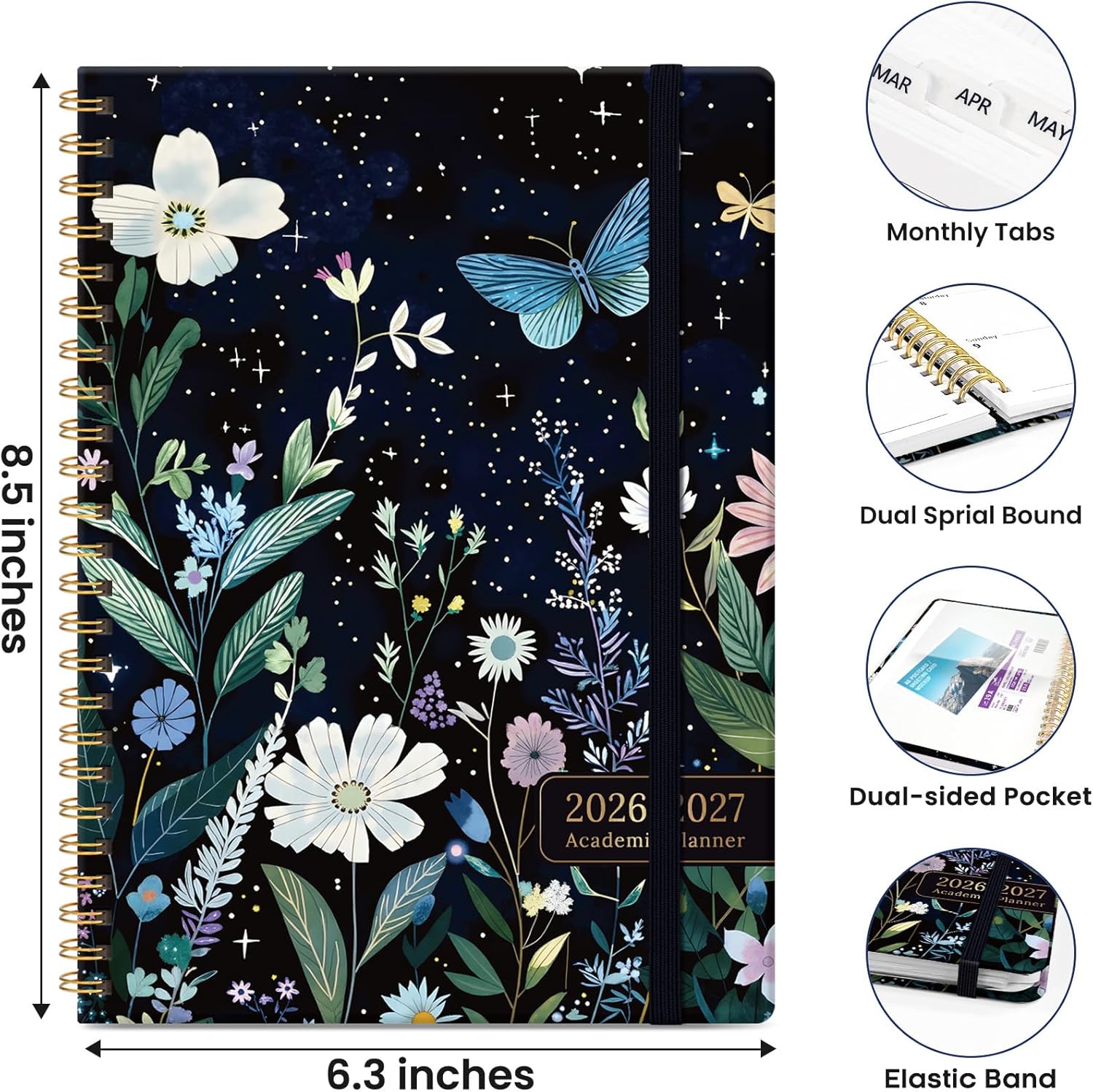 Planner 2026-2027, Hardcover Monthly