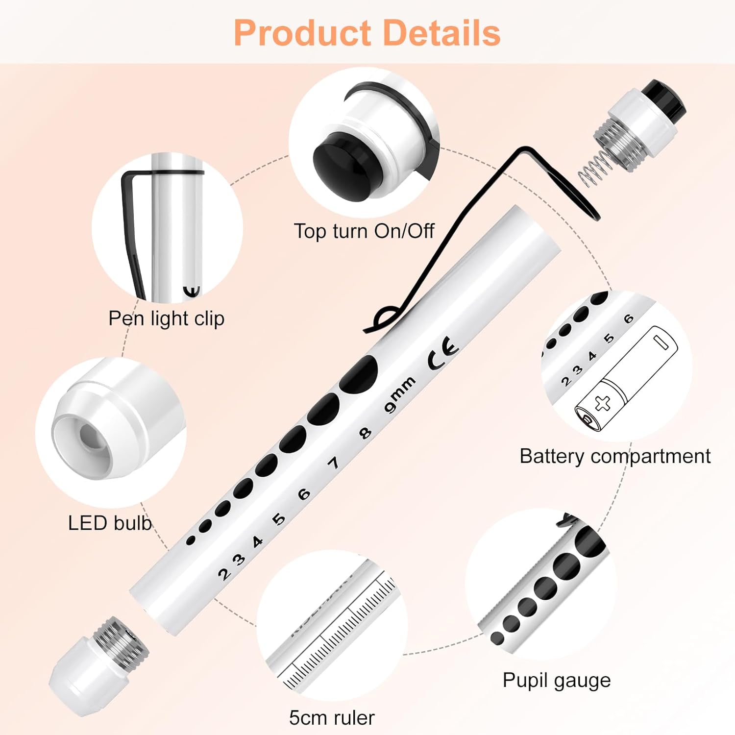 RISEMART Pen Lights for Nurses