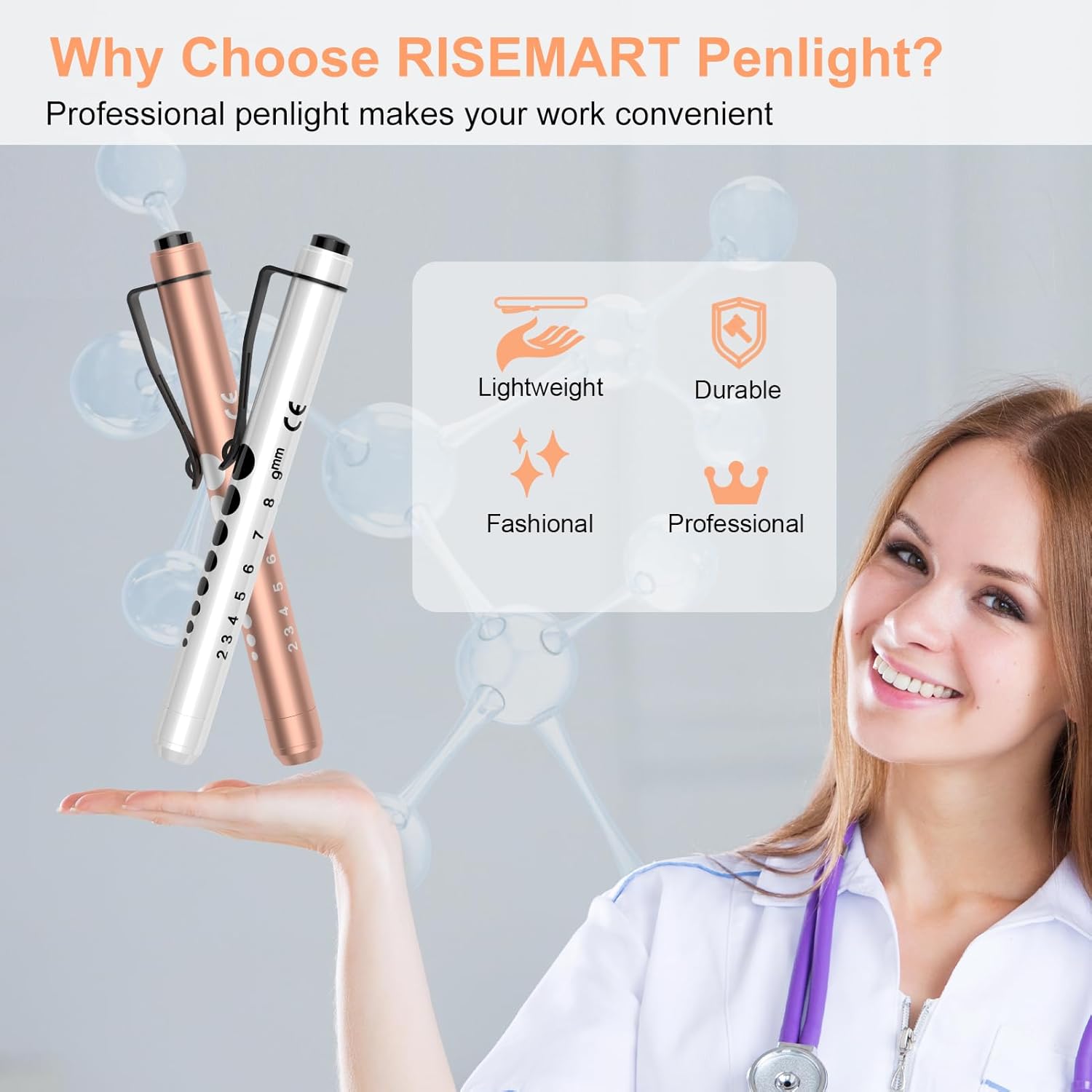 RISEMART Pen Lights for Nurses