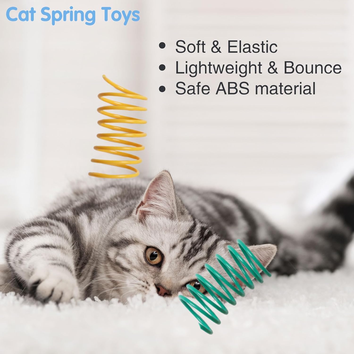12PCS 12Colors Cat Spring Toys
