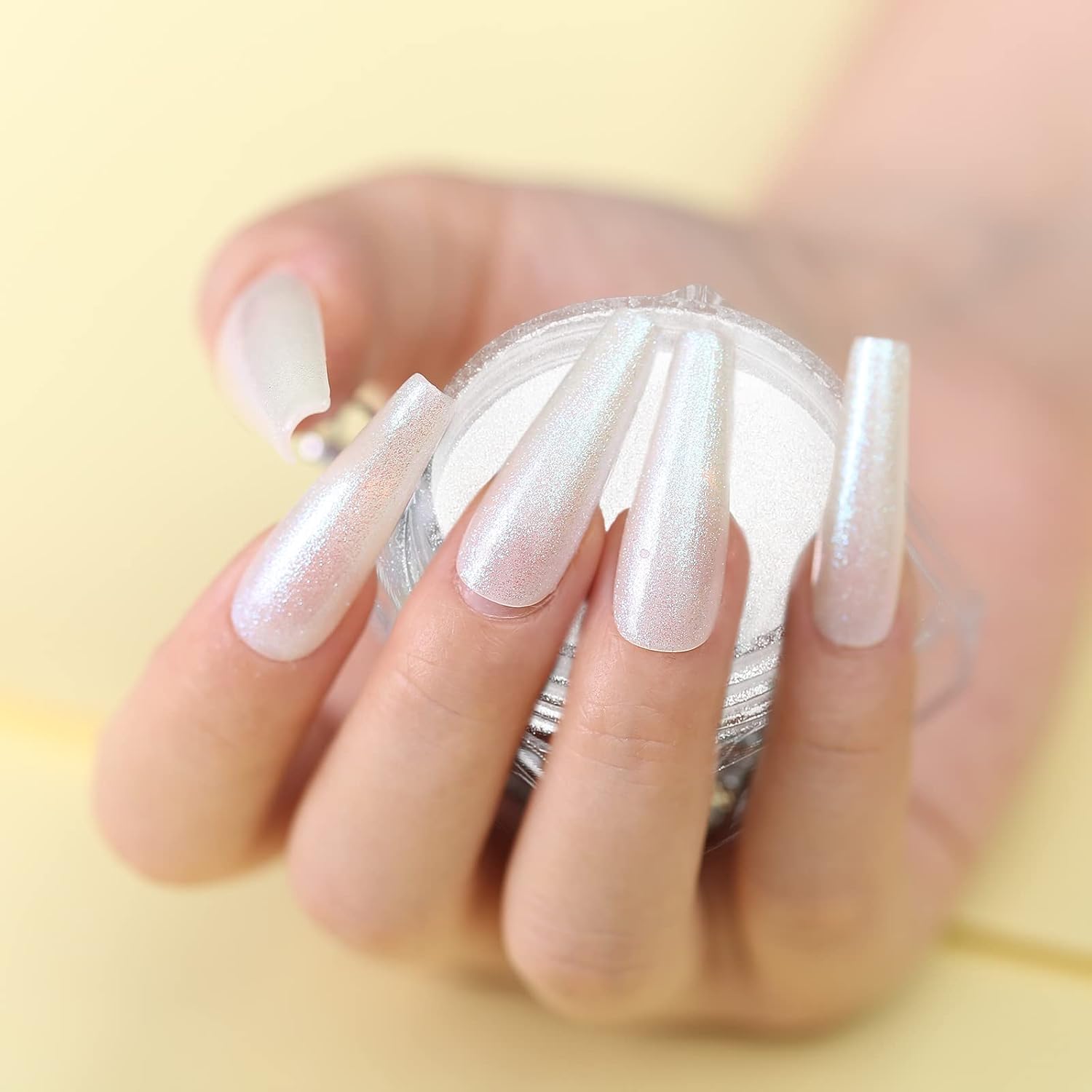Artdone 2 Jars Chrome Nail