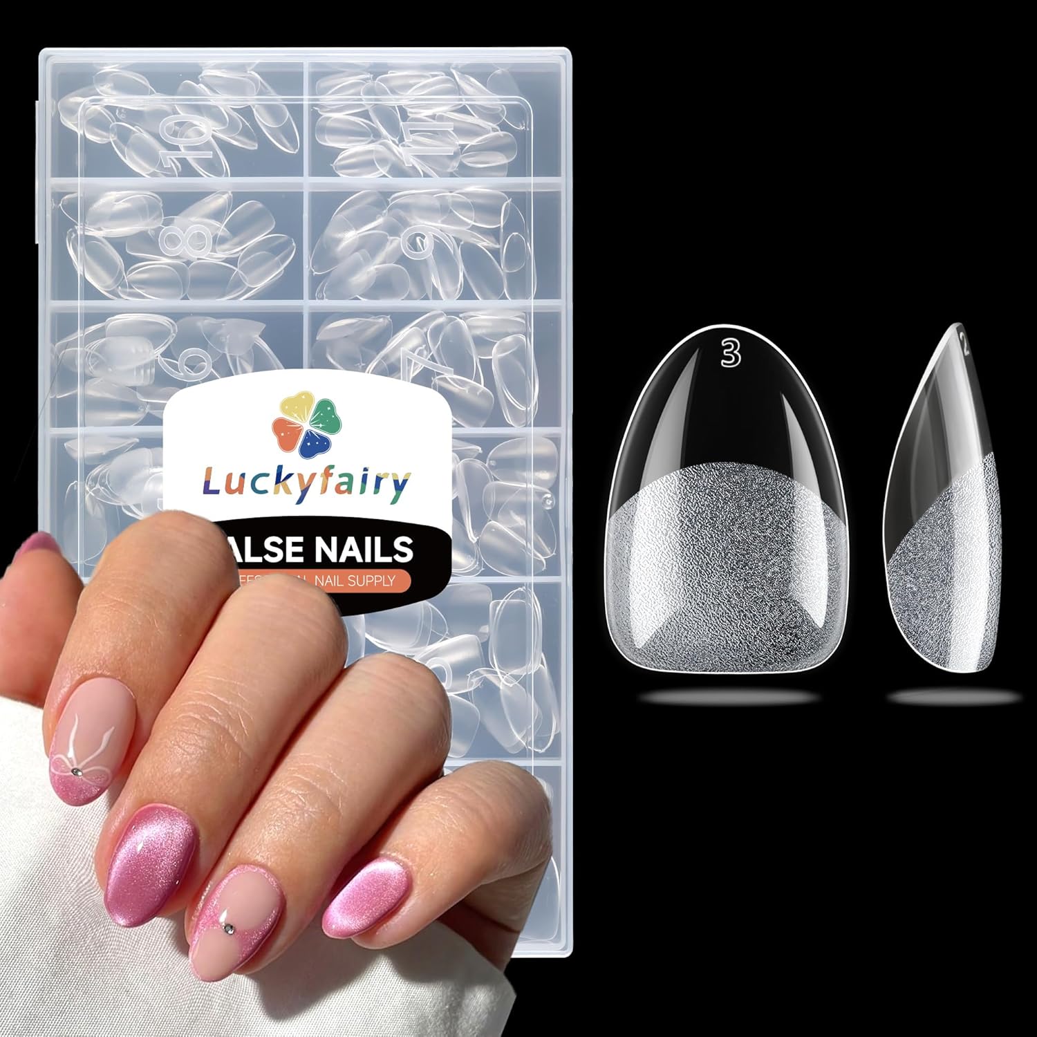 Luckyfairy Extra Short Almond Nail