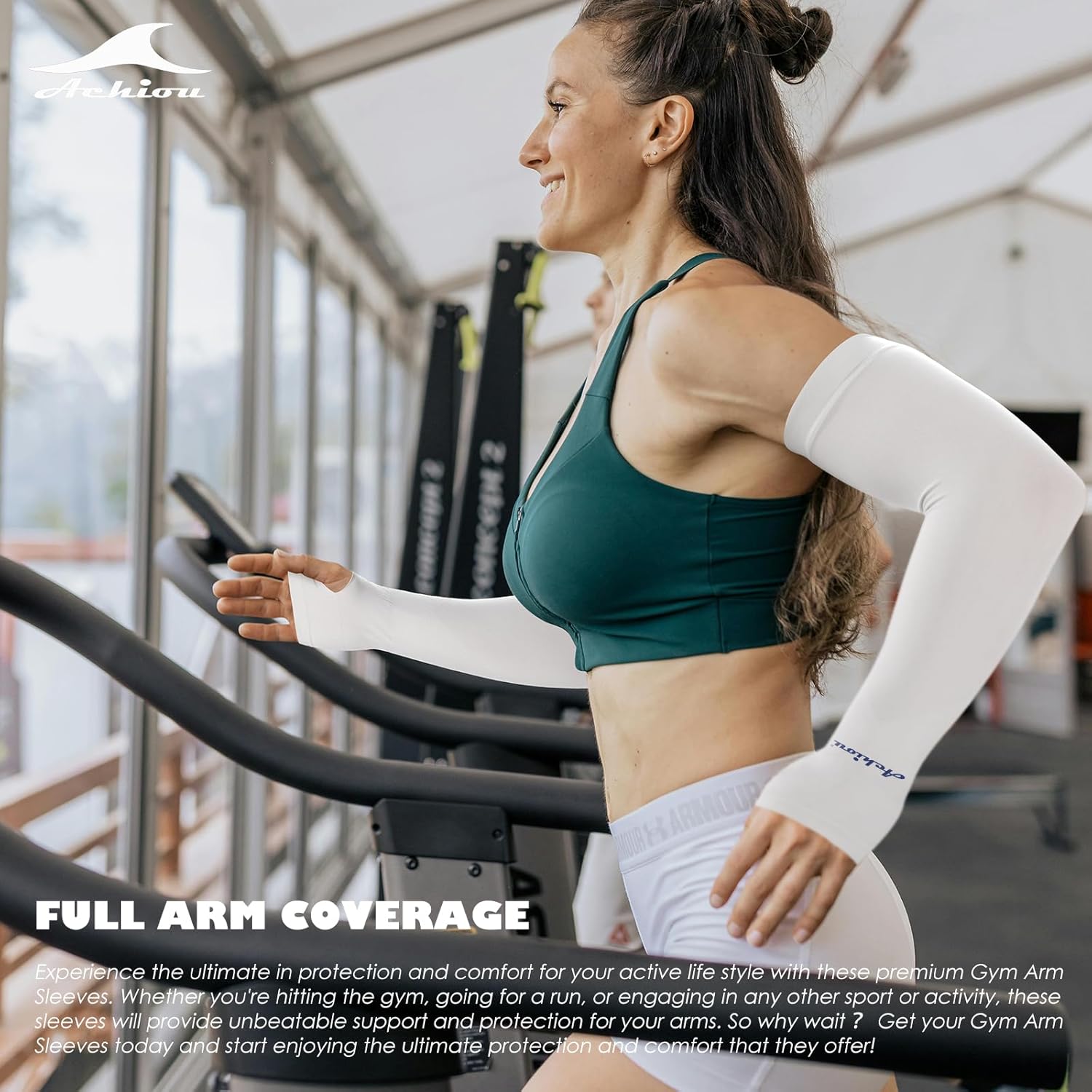 Achiou Arm Sun Sleeves Compression