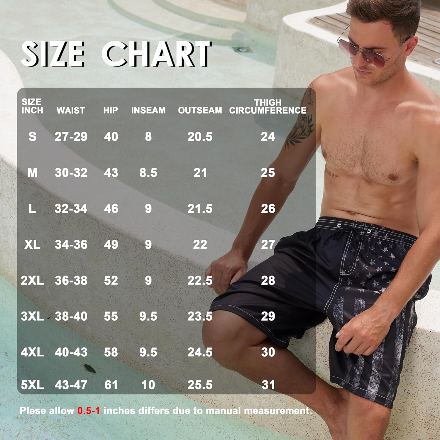 FT FENTENG Mens Swim Trunks