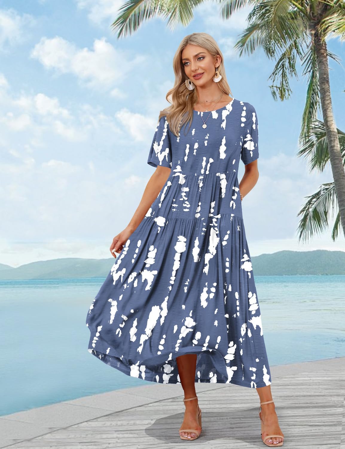 YESNO Women Casual Loose Bohemian