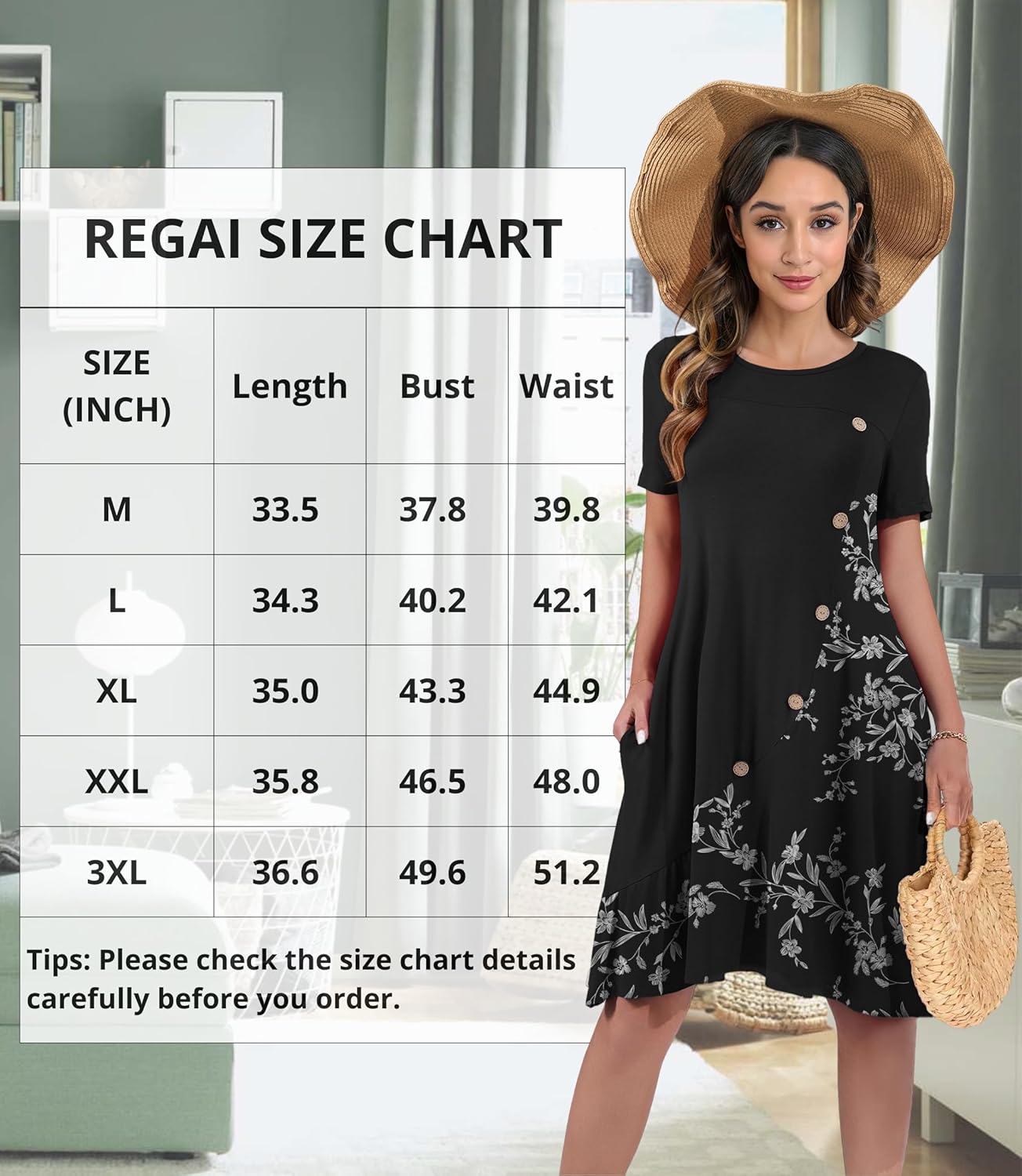 REGAI Summer Dresses for Women