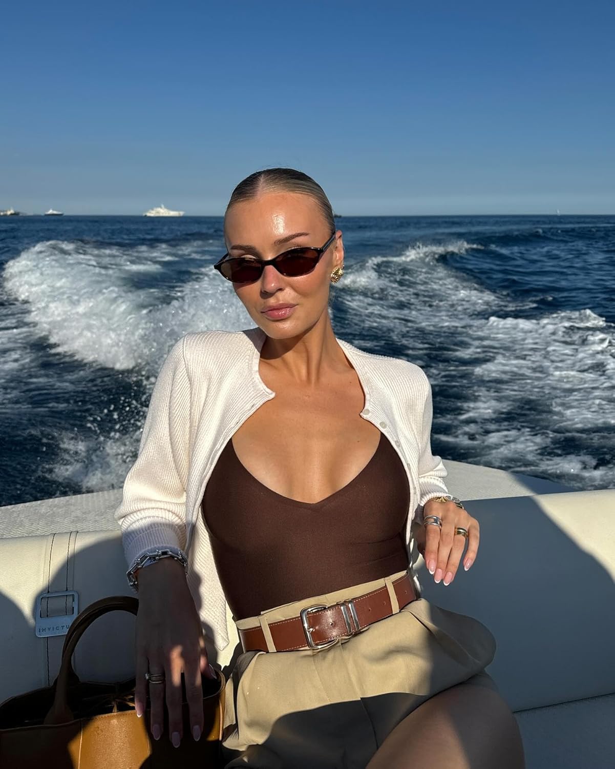 GUVIVI Retro Oval Sunglasses