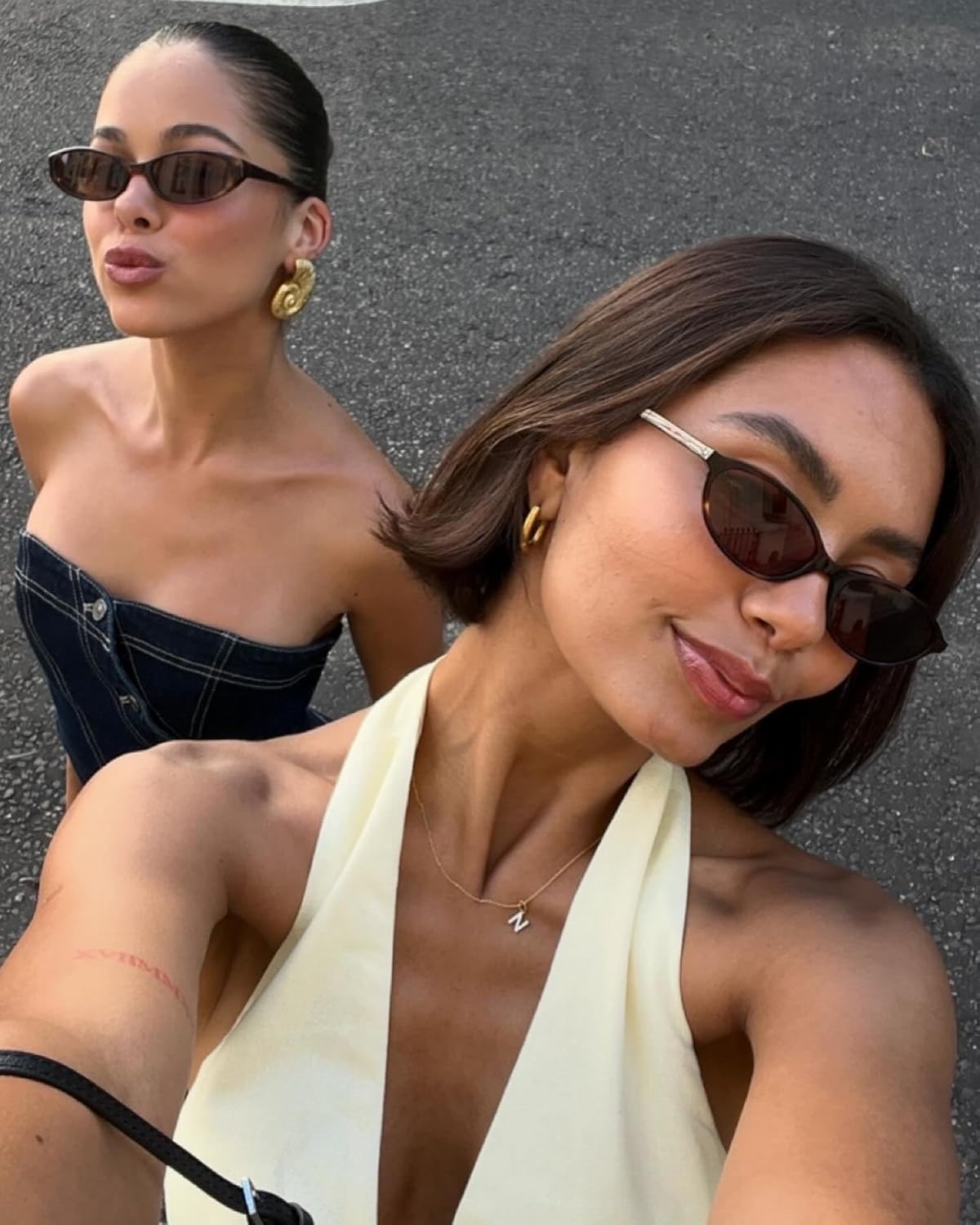 GUVIVI Retro Oval Sunglasses
