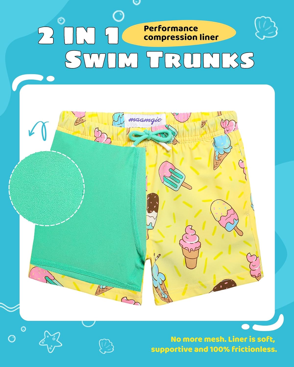 maamgic Boys Swim Trunks