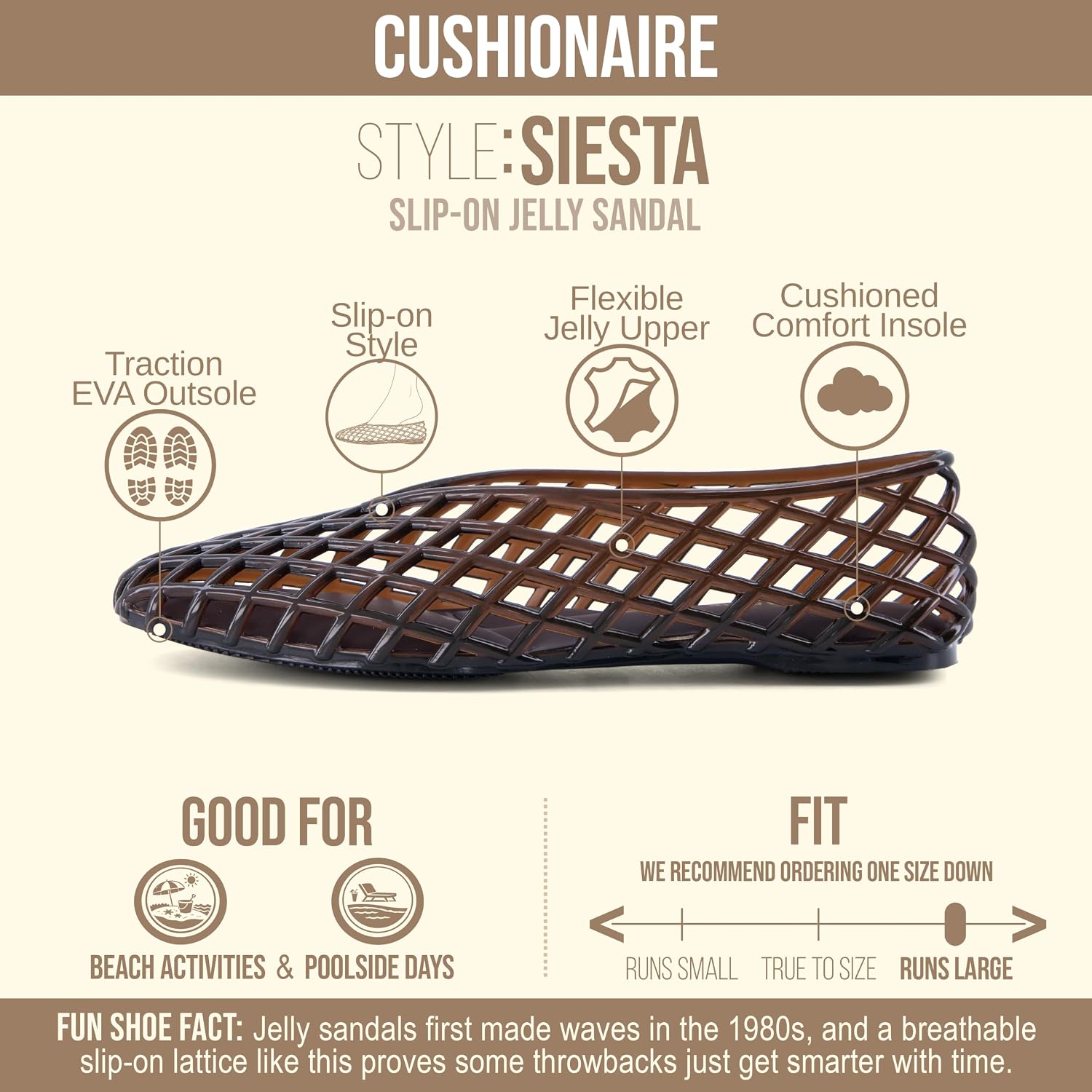 CUSHIONAIRE Siesta Modern Lattice Ballet