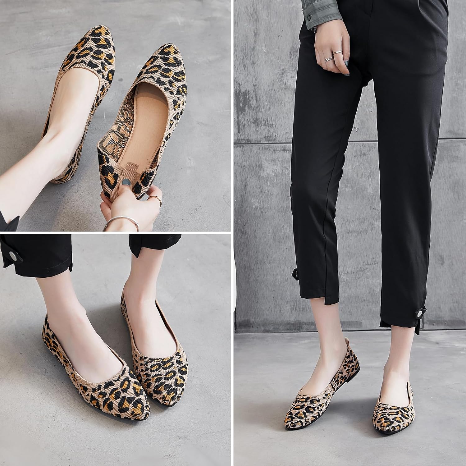 Shupua Women's Pointed Toe Ballet Flats - Image 2
