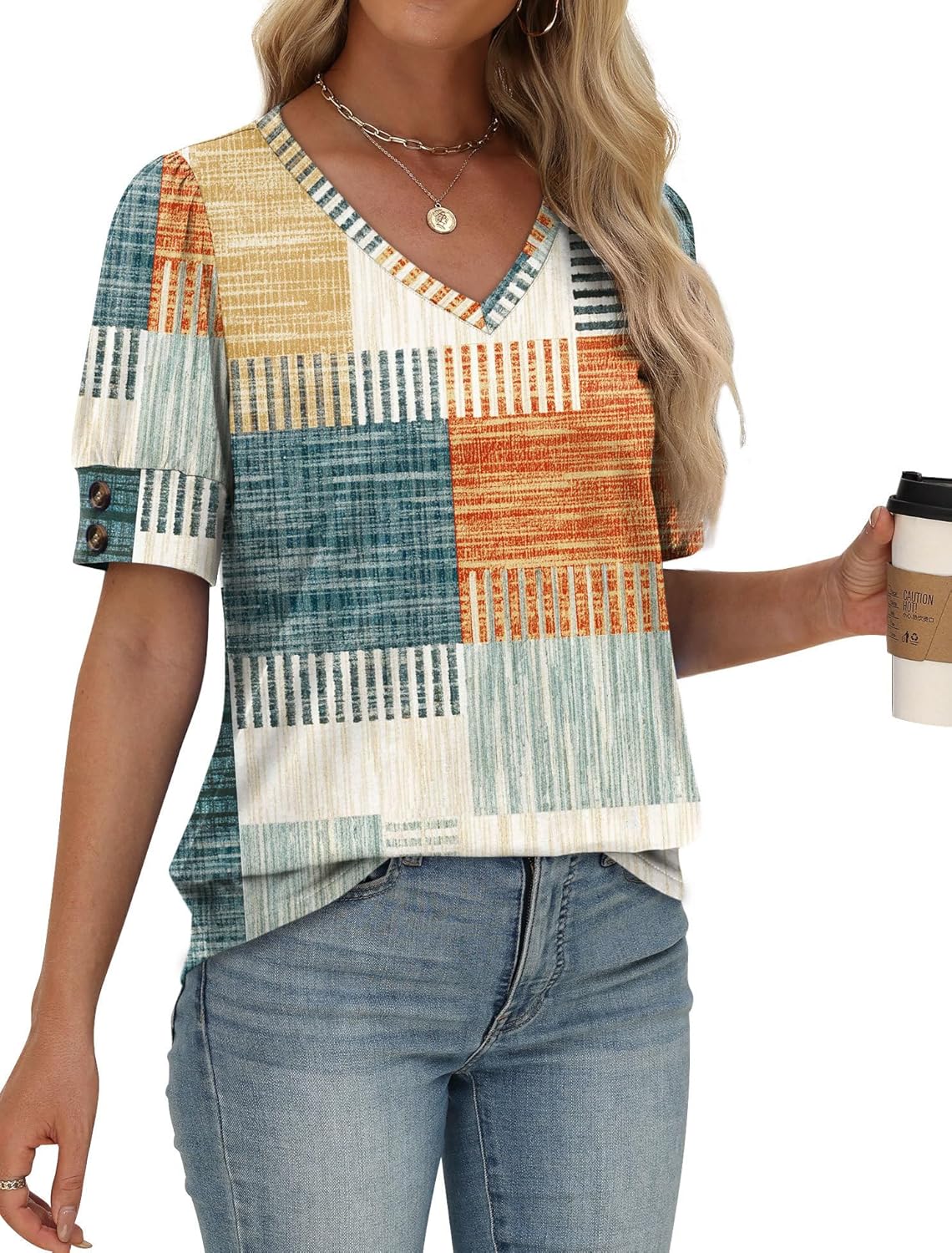 OFEEFAN Womens Tops Short Sleeve