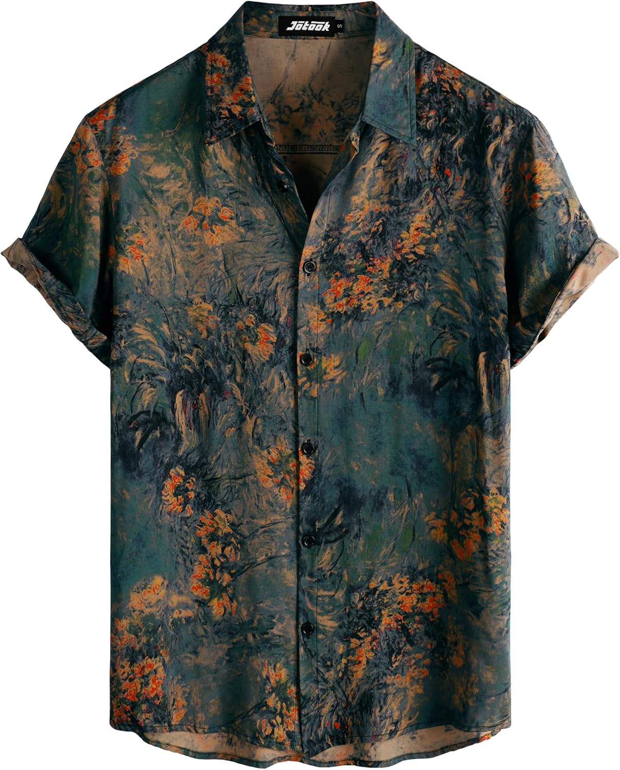JOTOOK Mens Hawaiian Shirt Short