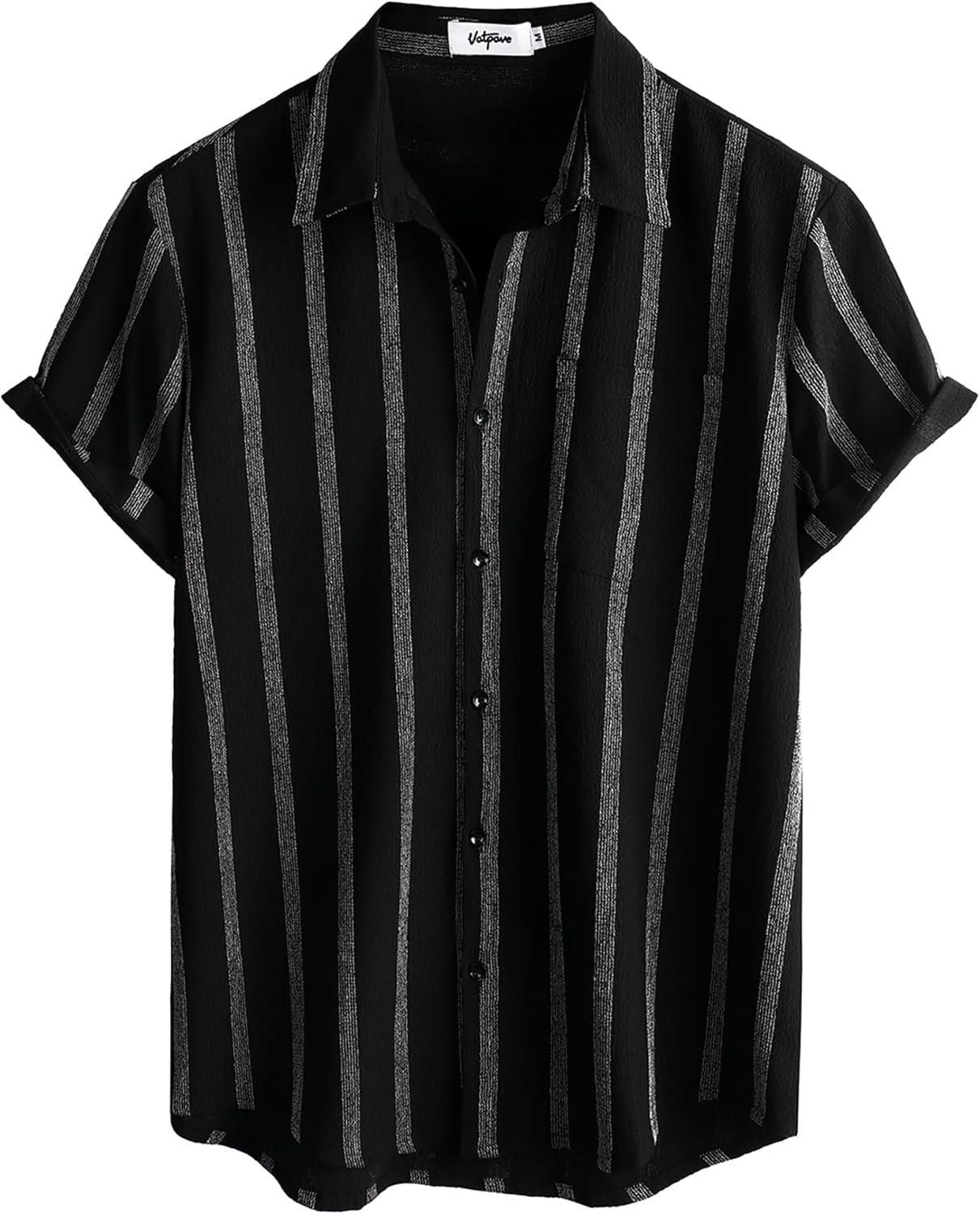 VATPAVE Mens Summer Striped Shirts