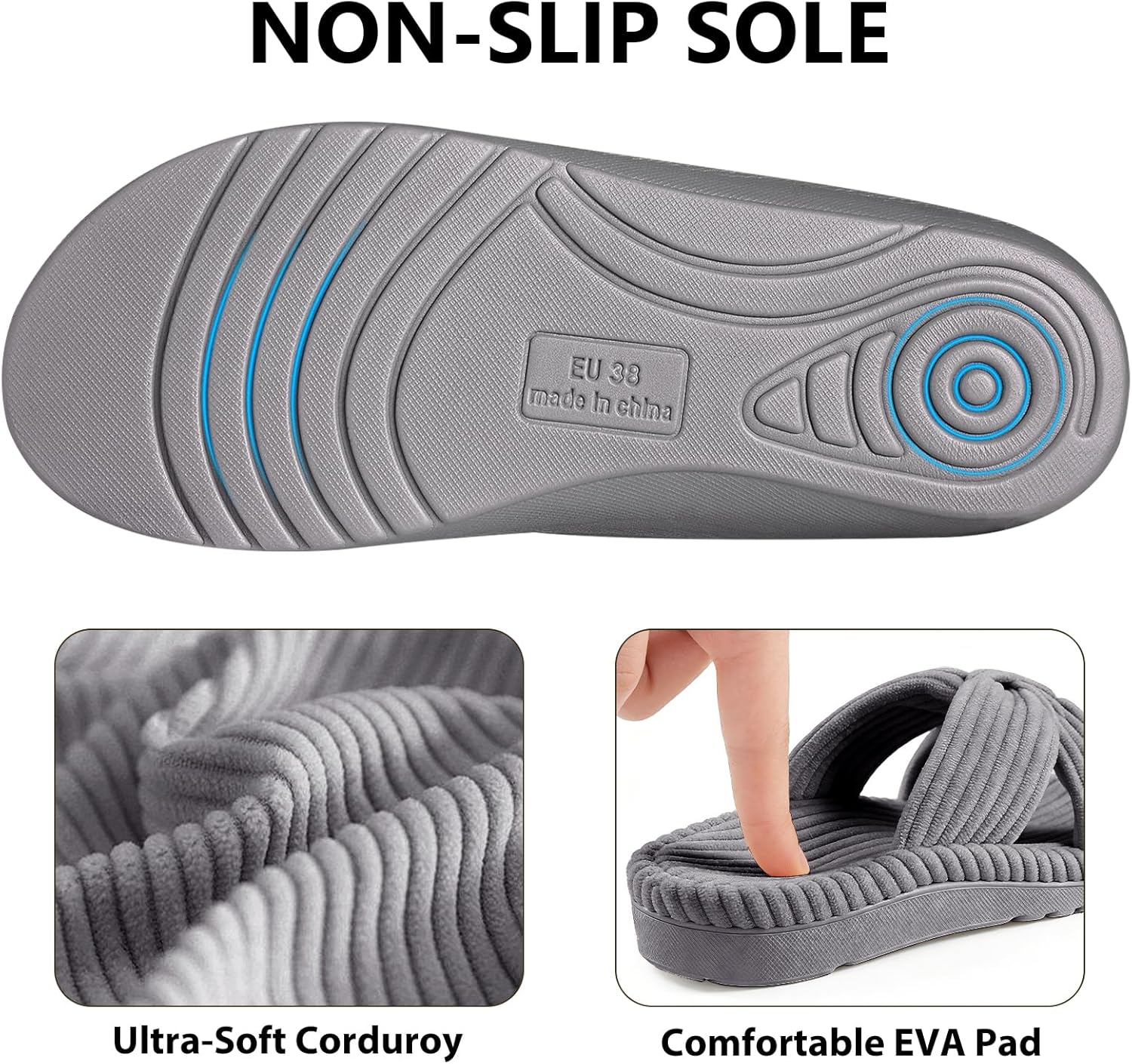 Litfun Orthopedic Arch Support Slippers