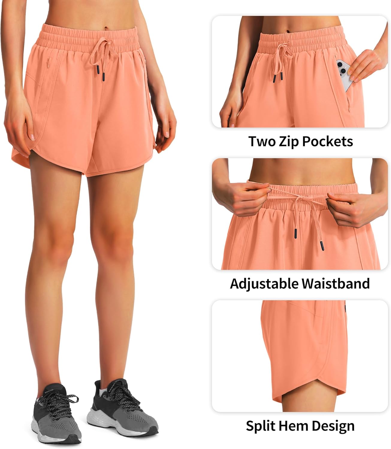 Ksmien Women's 5"/ 7" Athletic