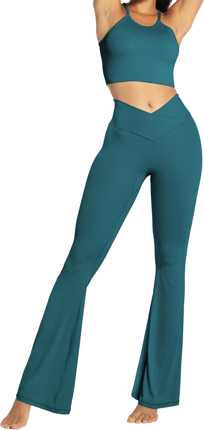 Sunzel Flare Leggings, Crossover Yoga