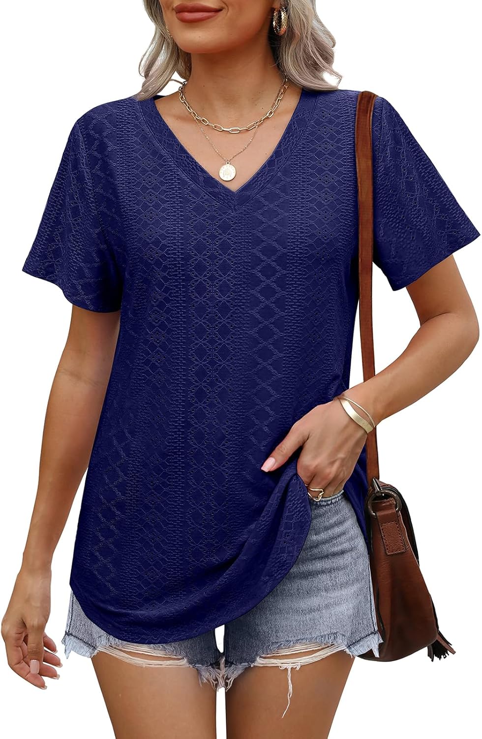 OFEEFAN Womens T Shirts V