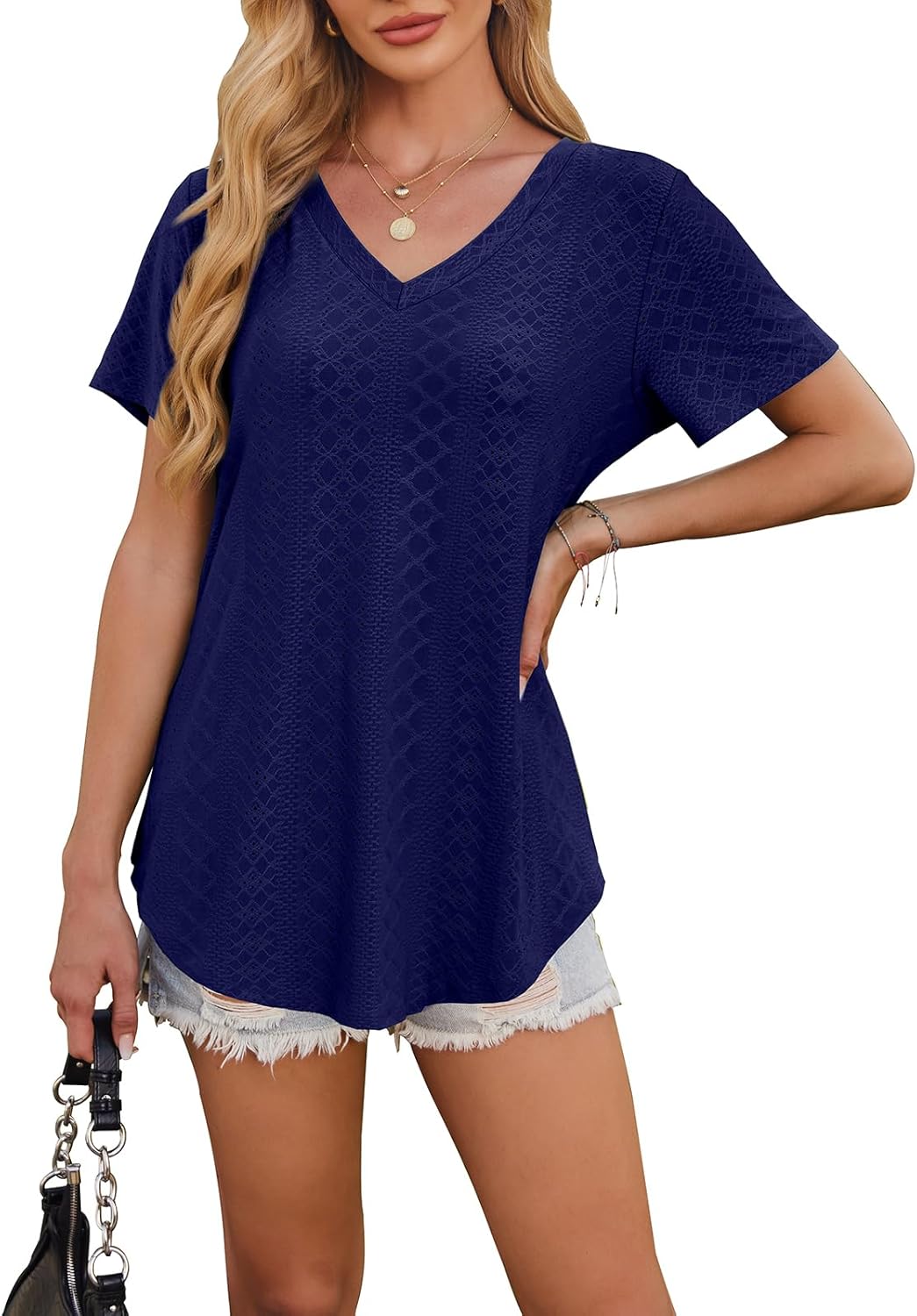 OFEEFAN Womens T Shirts V