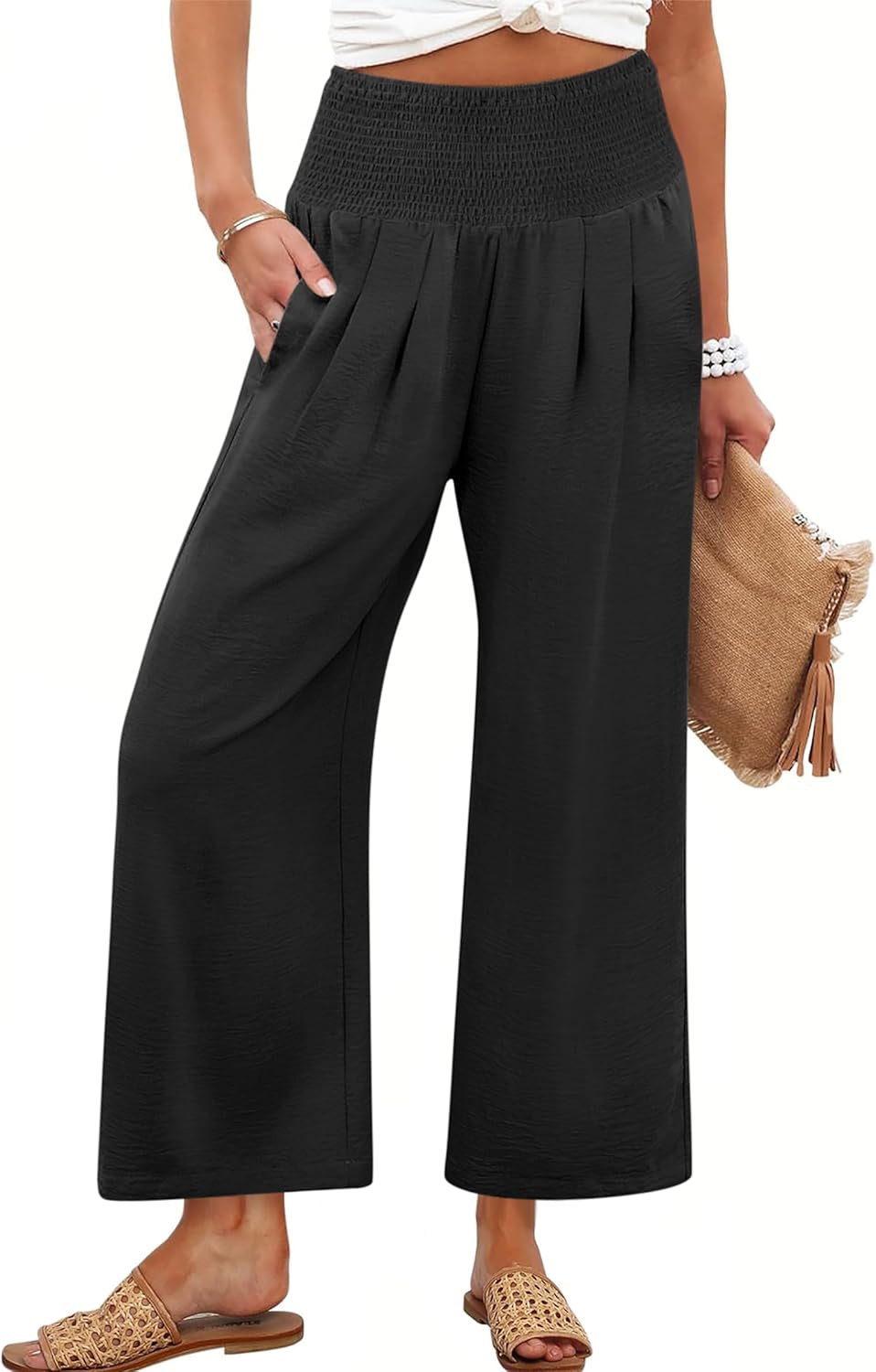 ANRABESS Womens Wide Leg Palazzo