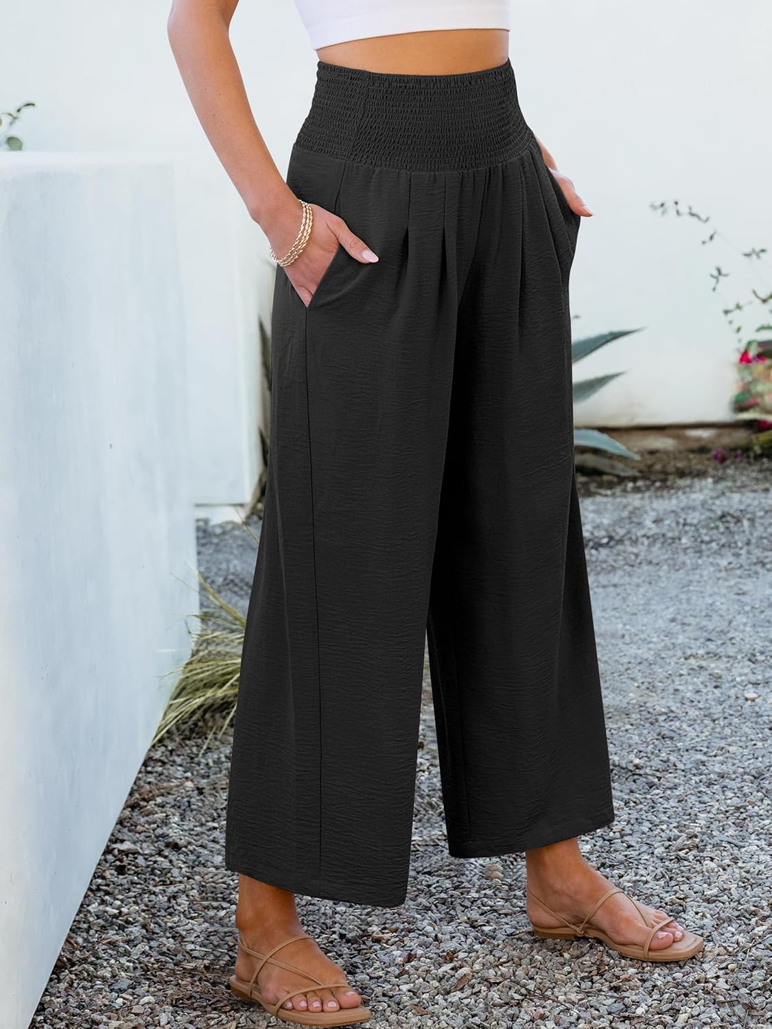 ANRABESS Womens Wide Leg Palazzo