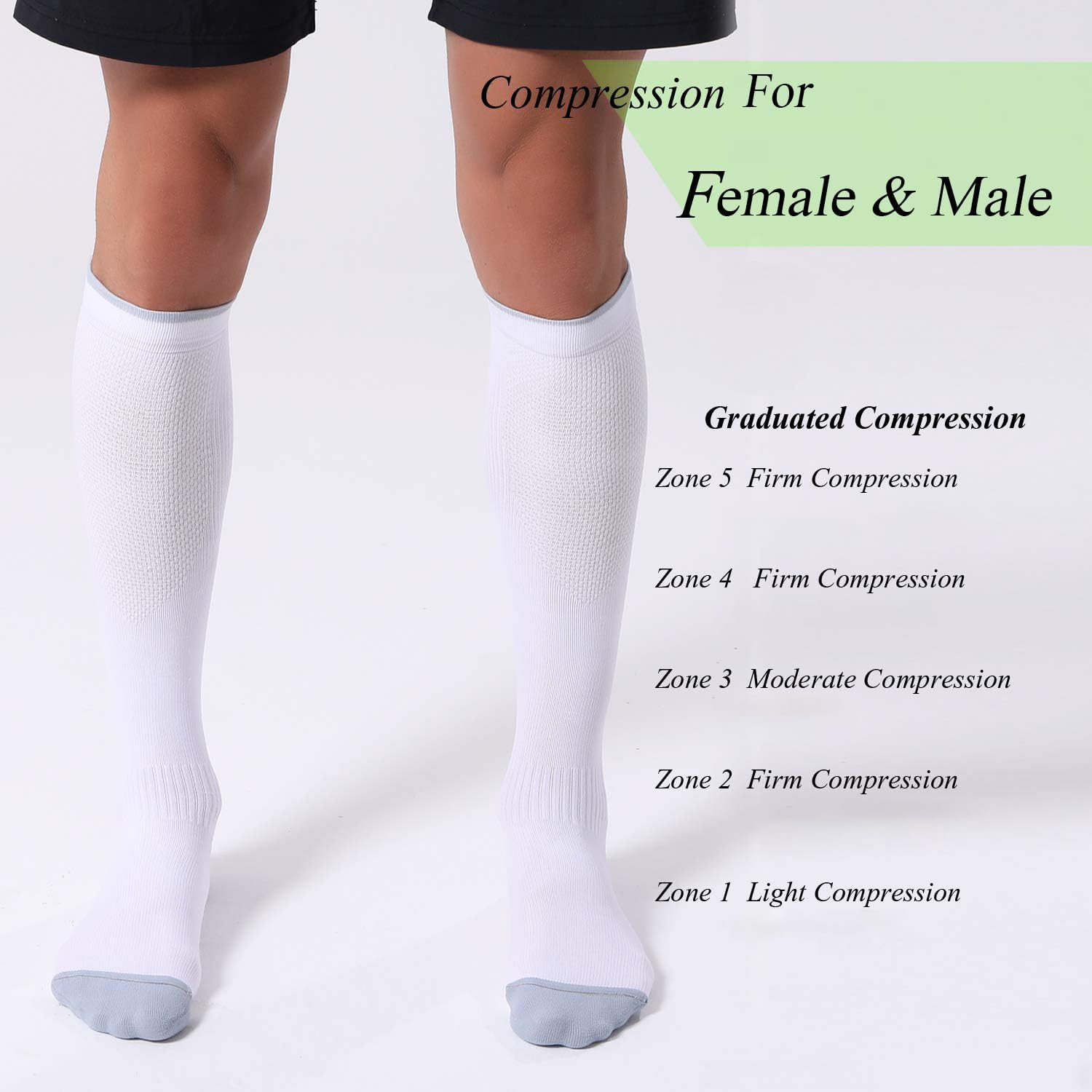 FITRELL 3 Pairs Compression Socks