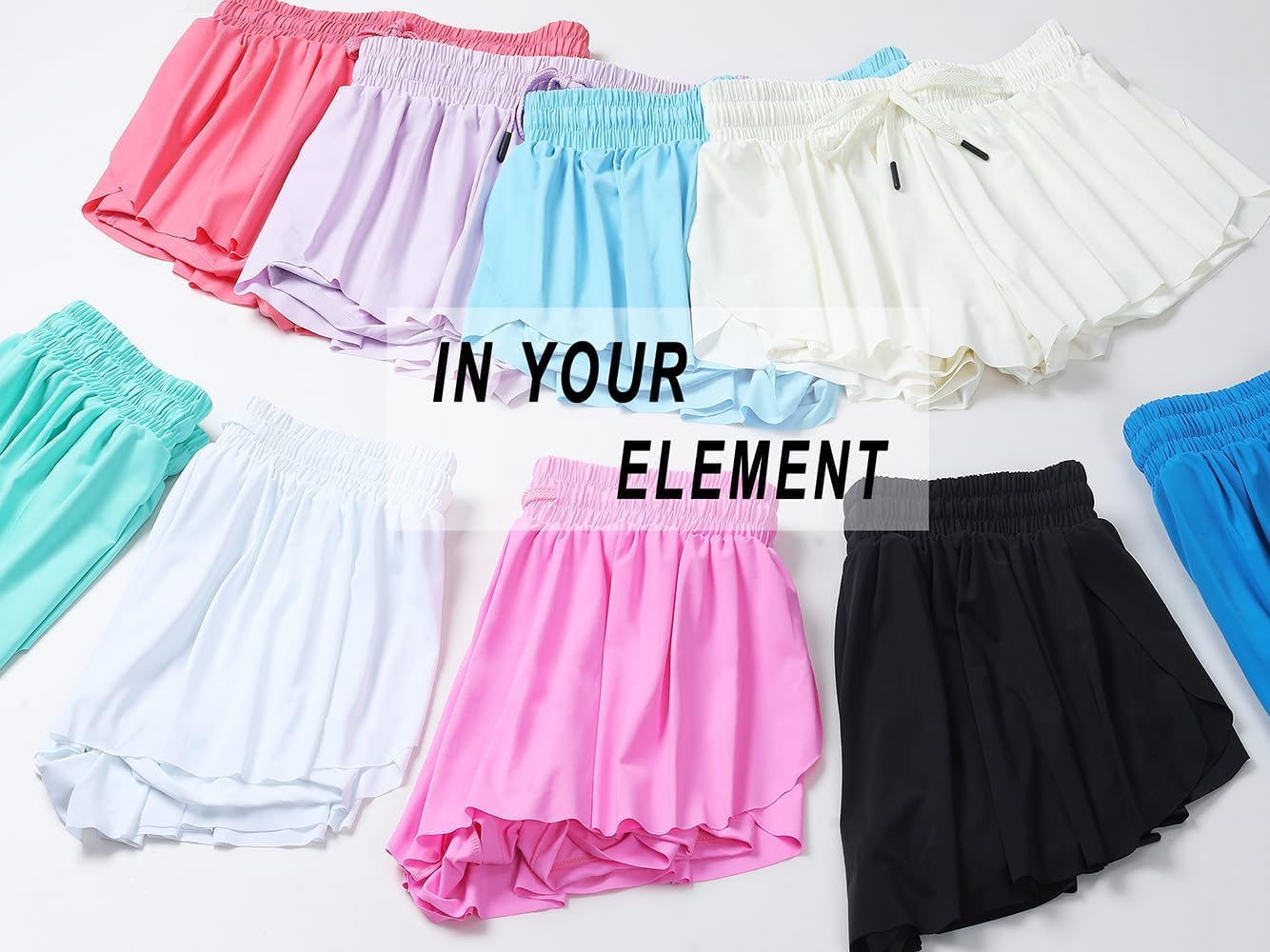 Girls Butterfly Shorts Kids Flowy