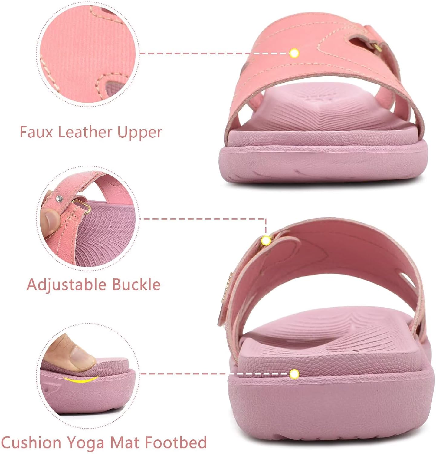 KuaiLu Womens Fashion Orthotic Slides