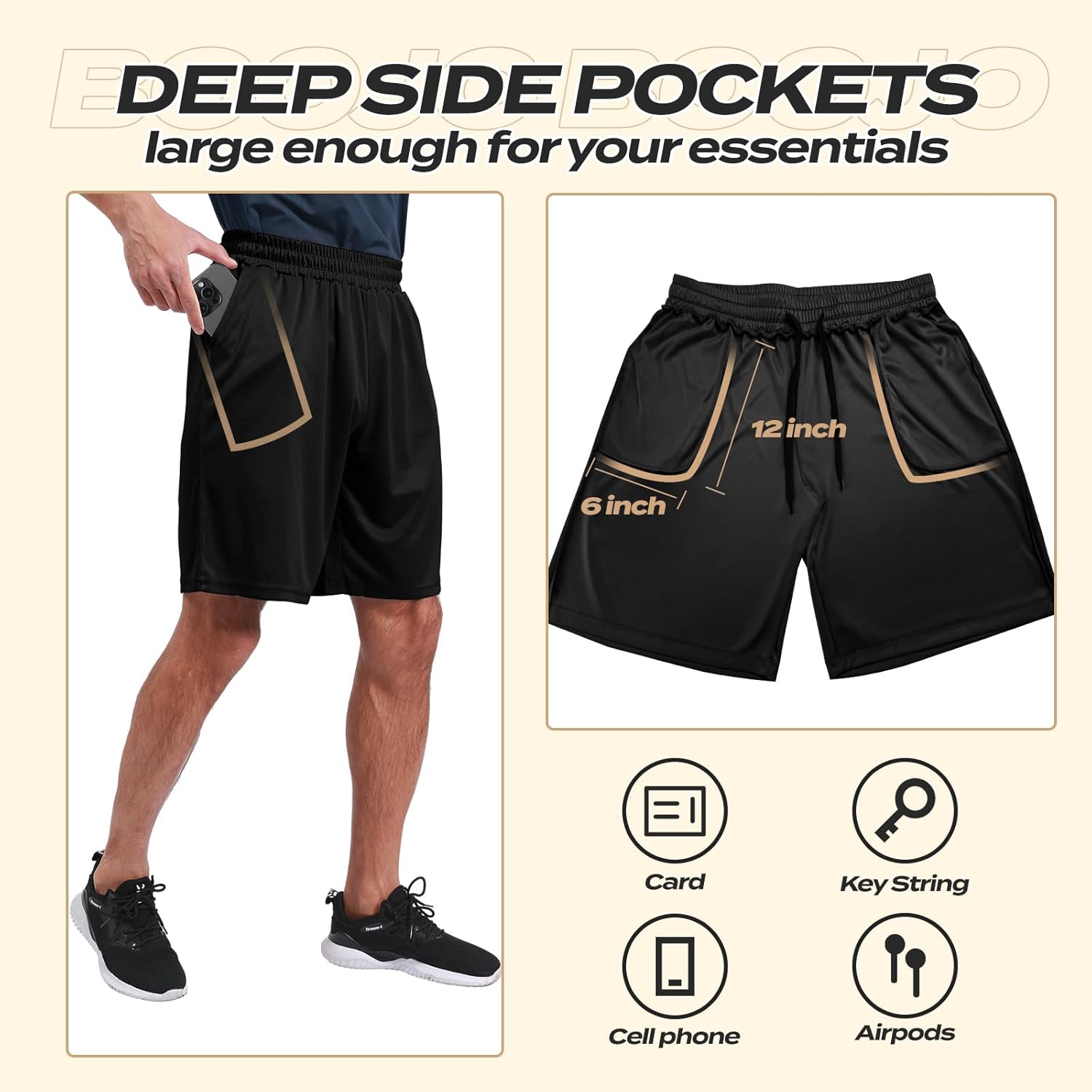 BOOJO 5 Pack Athletic Gym