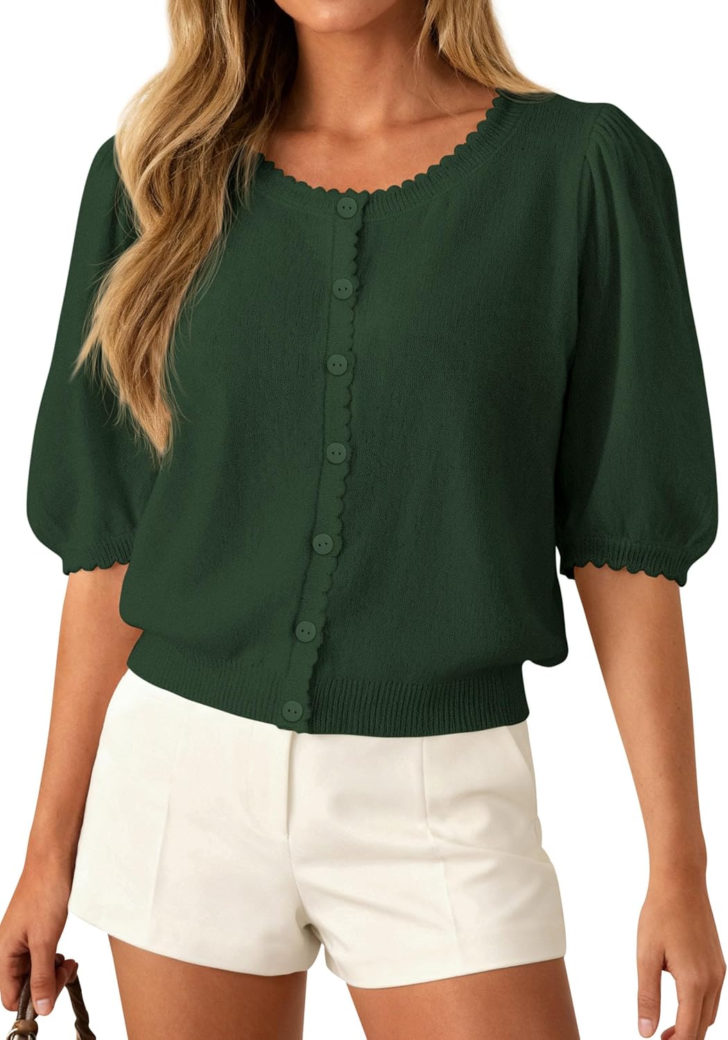 PRETTYGARDEN Women Short Sleeve Lightweight