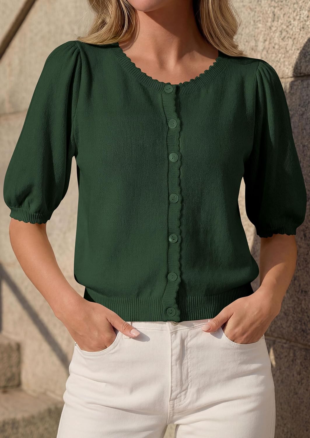 PRETTYGARDEN Women Short Sleeve Lightweight