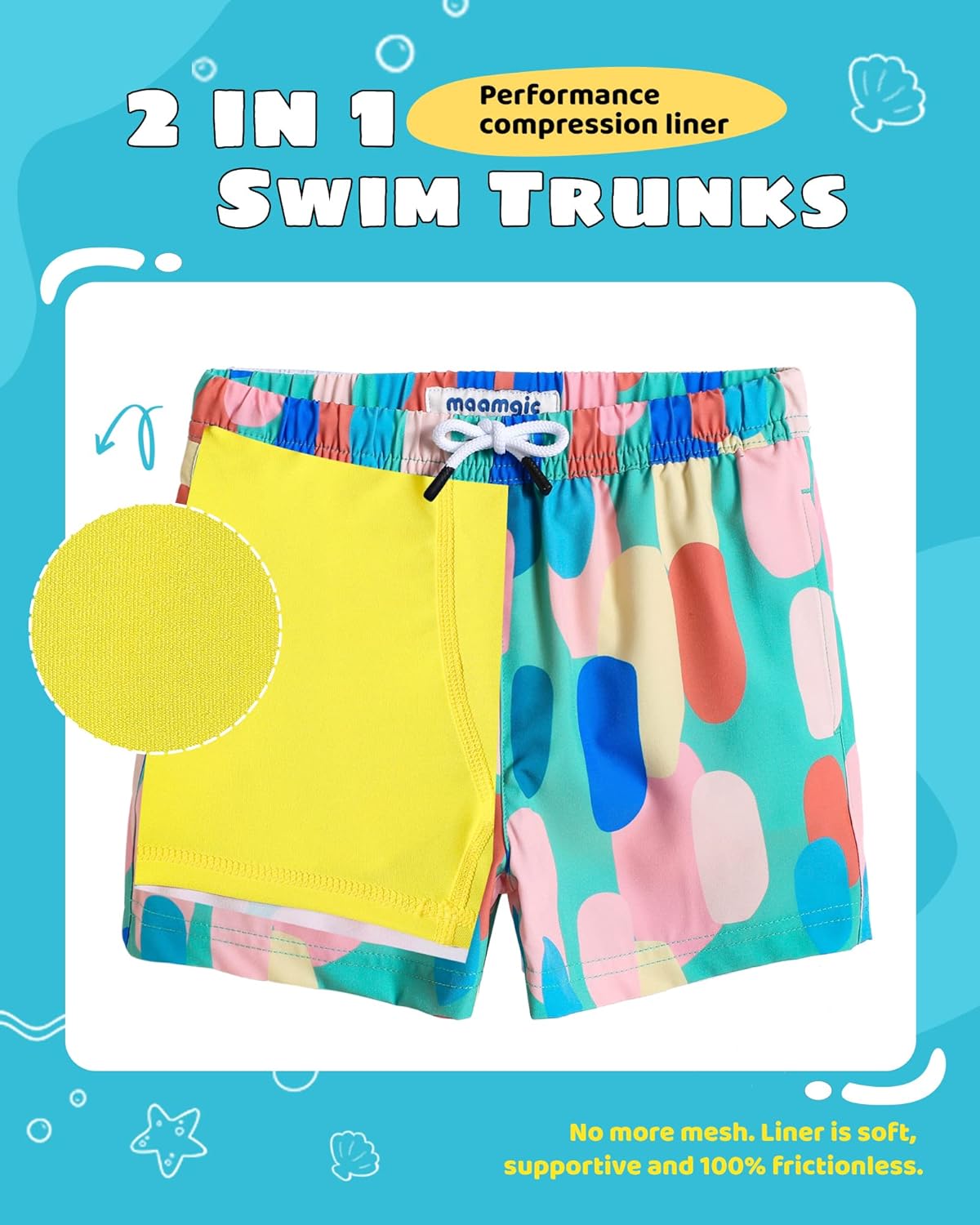 maamgic Boys Swim Trunks