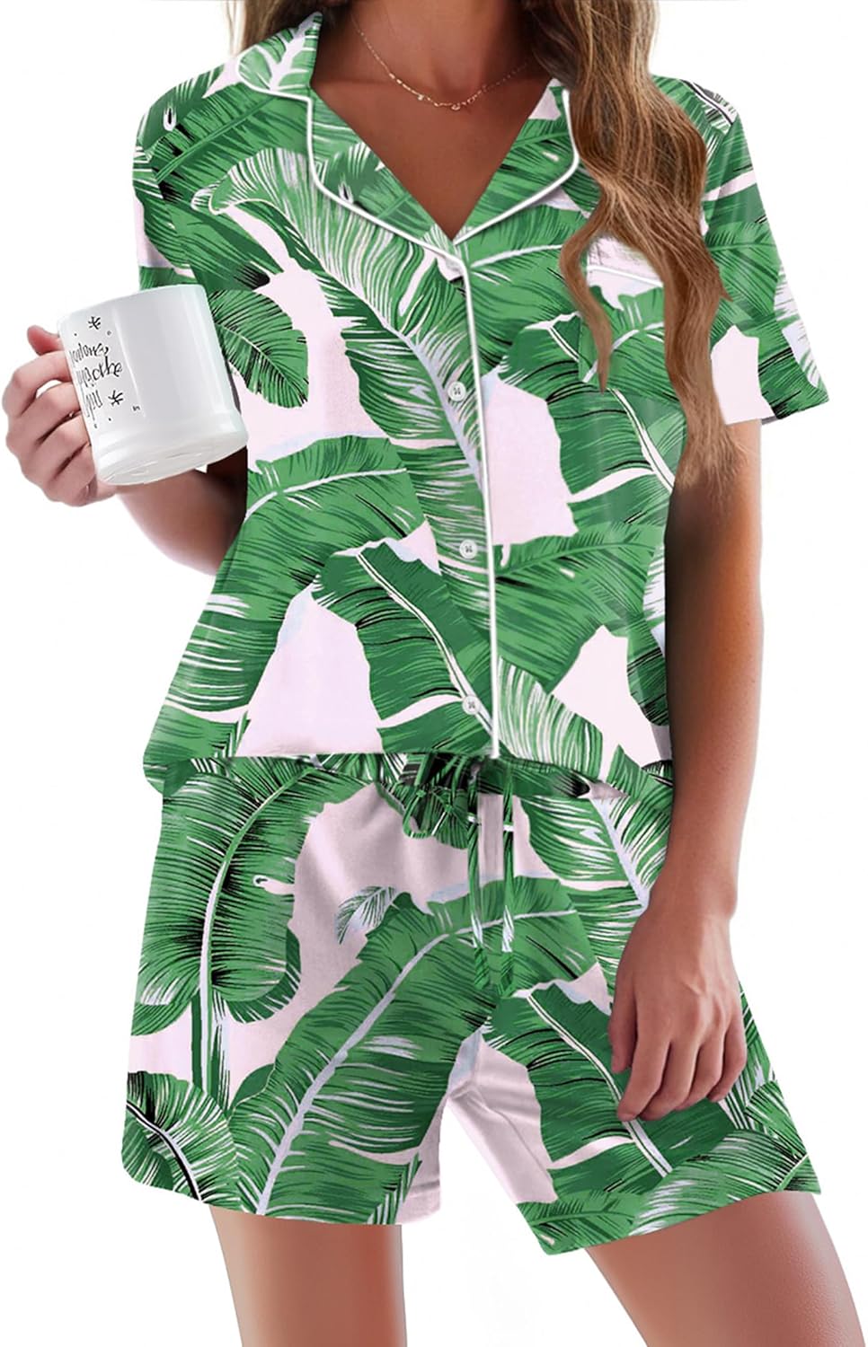 Ekouaer Pajamas Set for Women