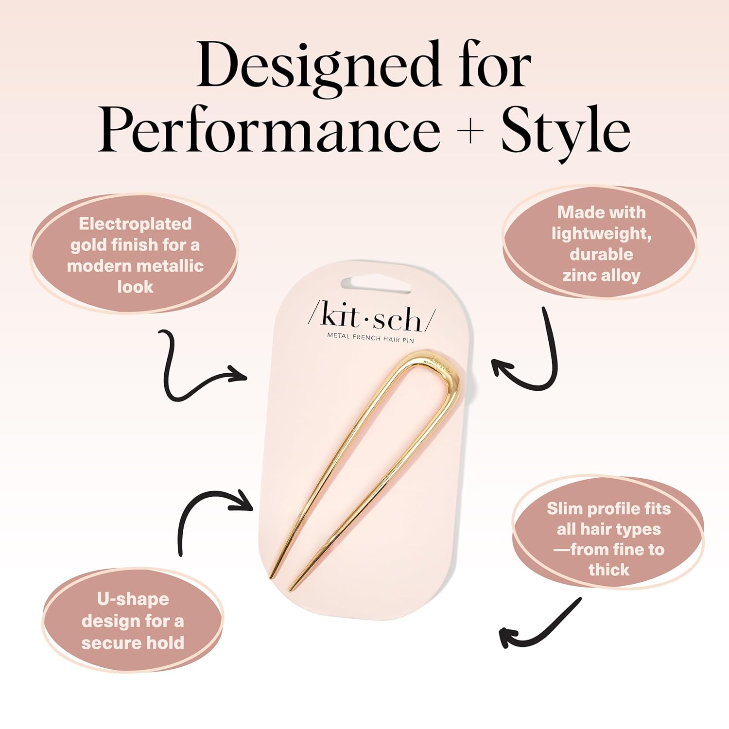 Kitsch French Hair Pins
