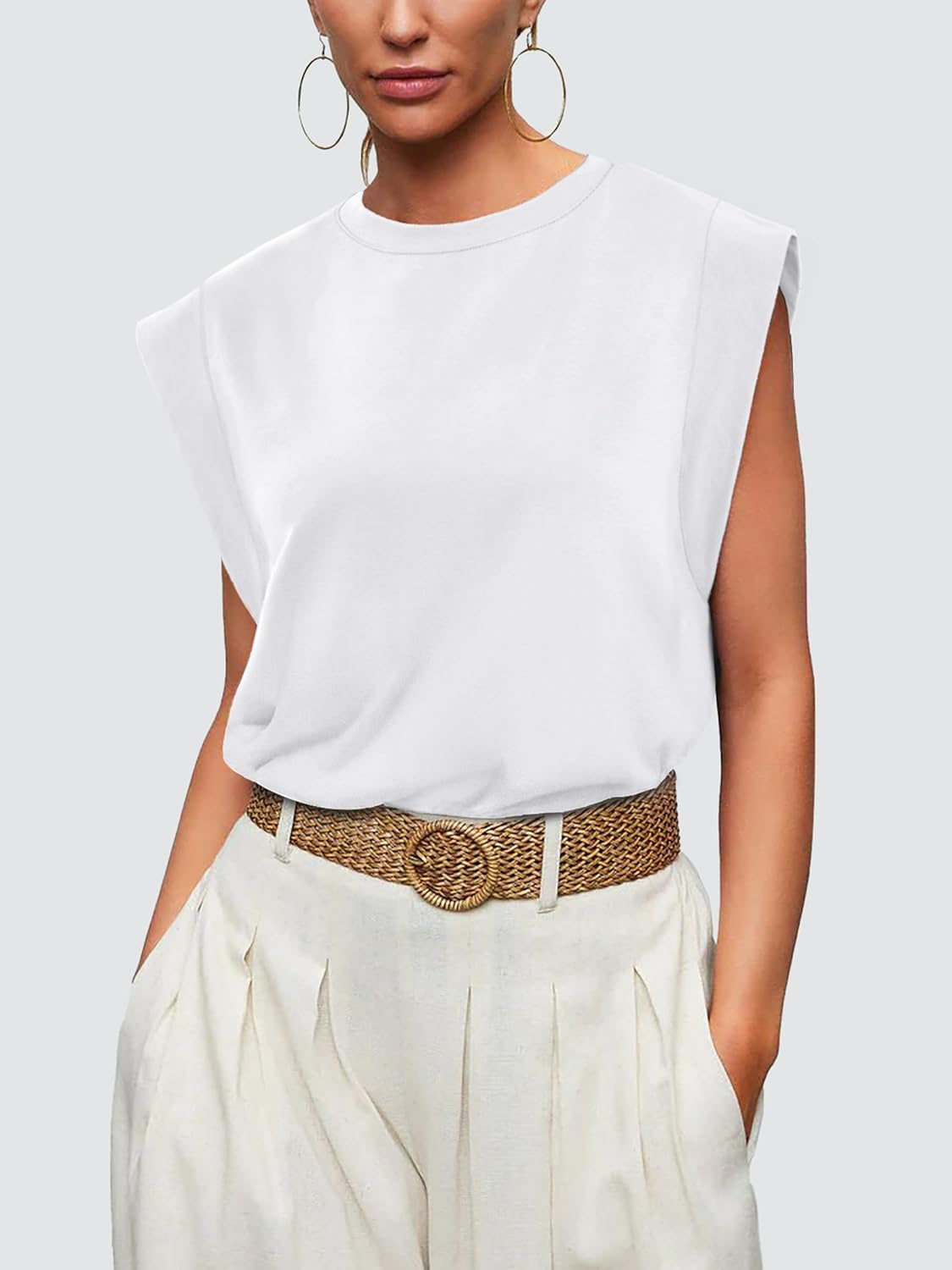 WIHOLL Cap Sleeve Tops