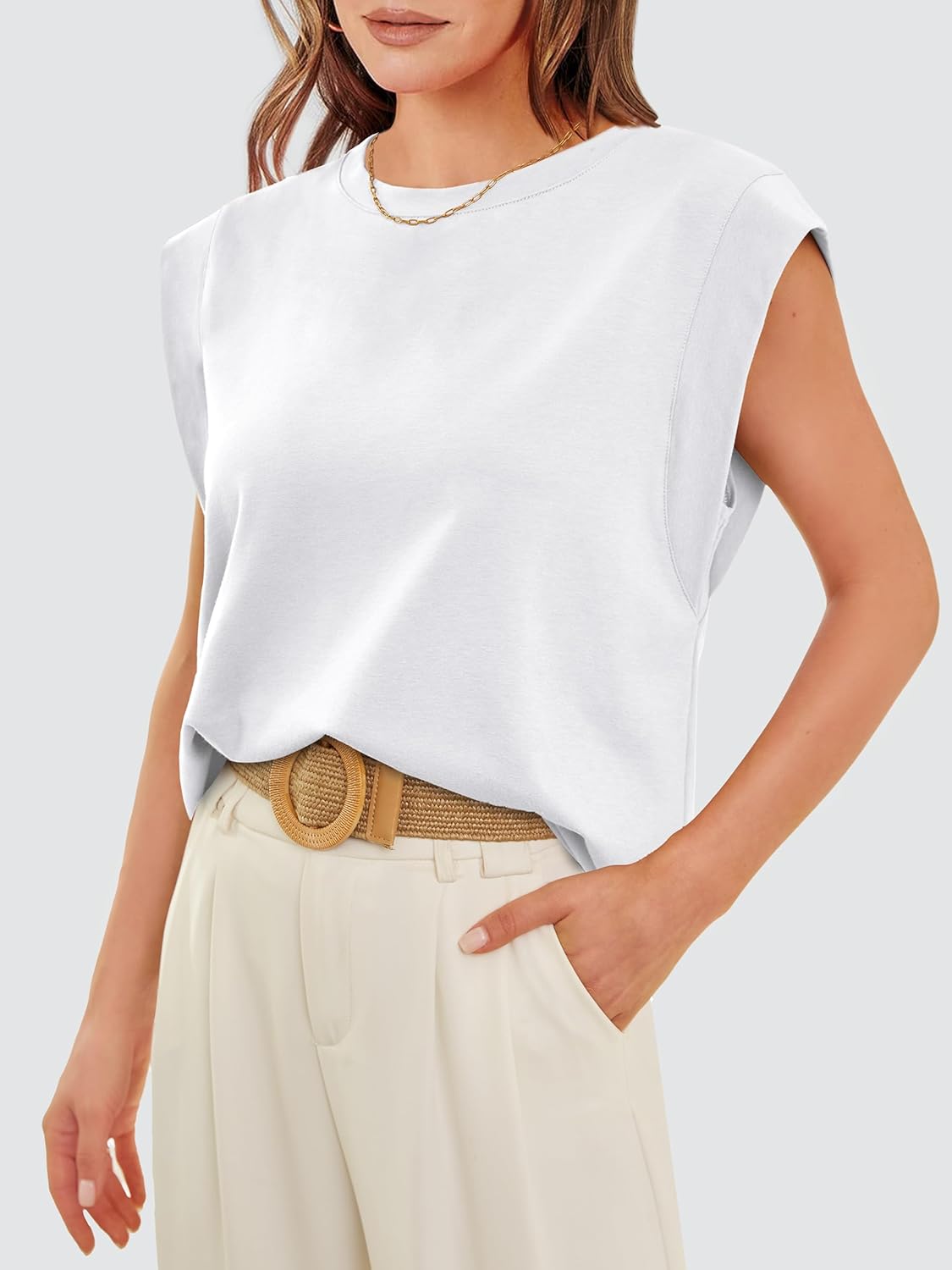 WIHOLL Cap Sleeve Tops
