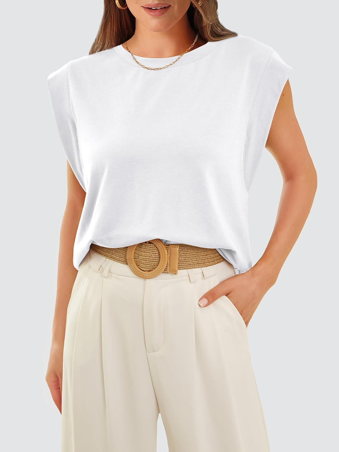 WIHOLL Cap Sleeve Tops