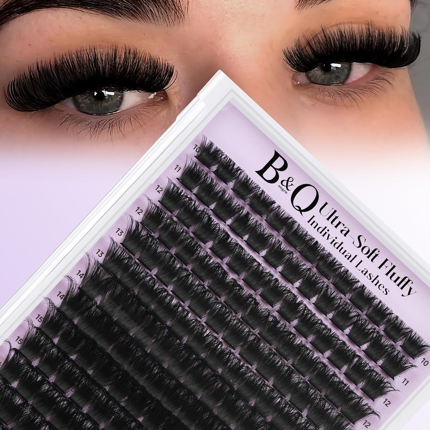 B&Q Fluffy Lash Clusters Thick