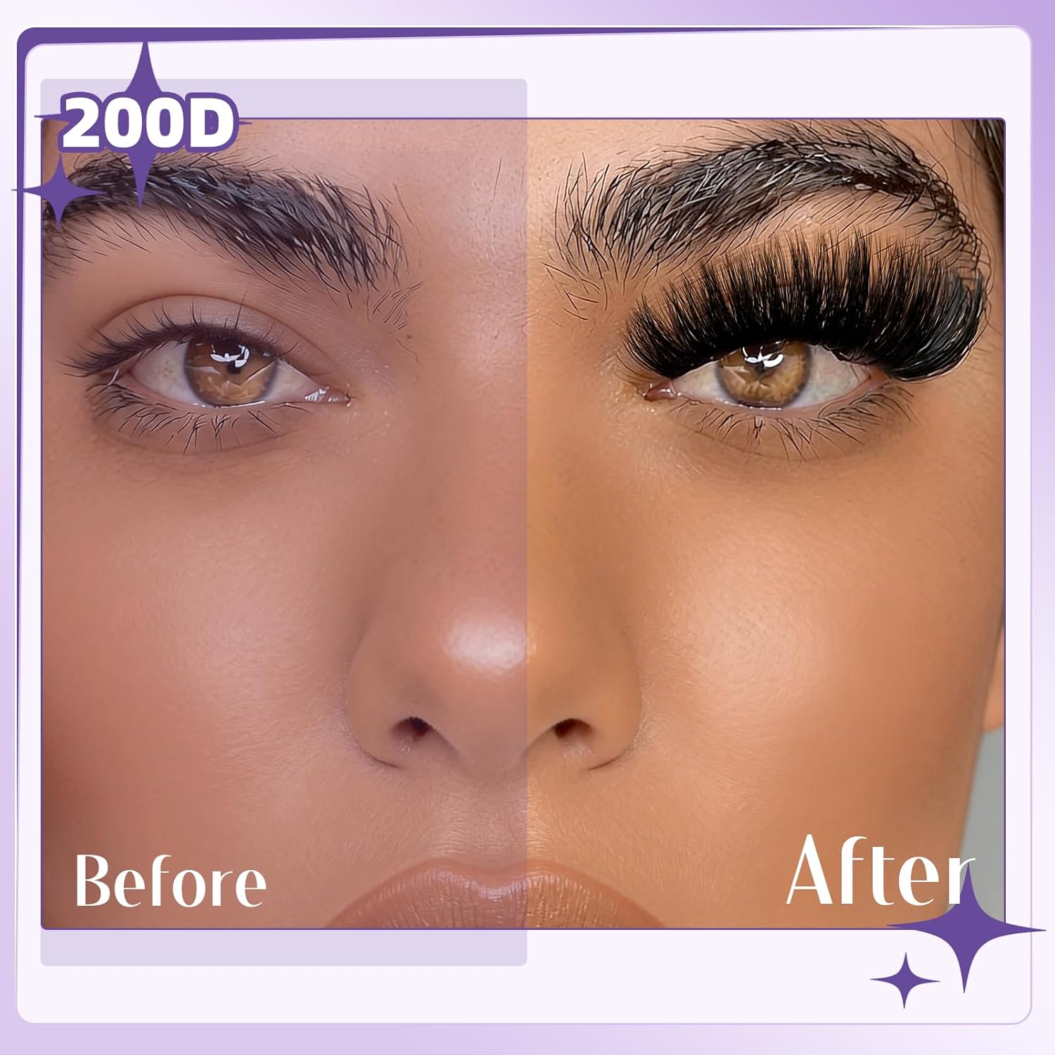 B&Q Fluffy Lash Clusters Thick